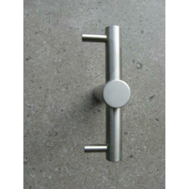 RVS Intersteel Handdoekhaak T-vorm, enkel, kleding deurstop!