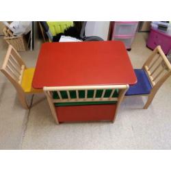 kindervriendelijk gekleurd meubel-set