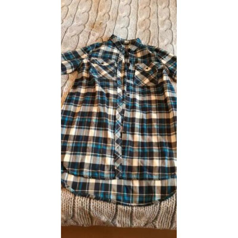 Geruite Jurk/tuniek maat XL.