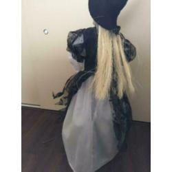Halloween heks met licht en geluid