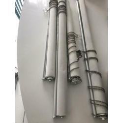 Super mooie rolgordijnen 240 cm lang.