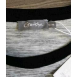Nieuw geisha shirt met print en glitter applicatie