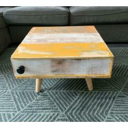 Salontafel gerecycled hout (koffietafel, retro tafel, meubel