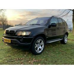 BMW X5 3.0 I AUT 2001 Zwart youngtimer