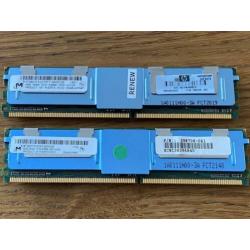 8GB, 2x 4GB 240p PC2-5300 CL5 DDR2-667 2Rx4 1.8V ECC