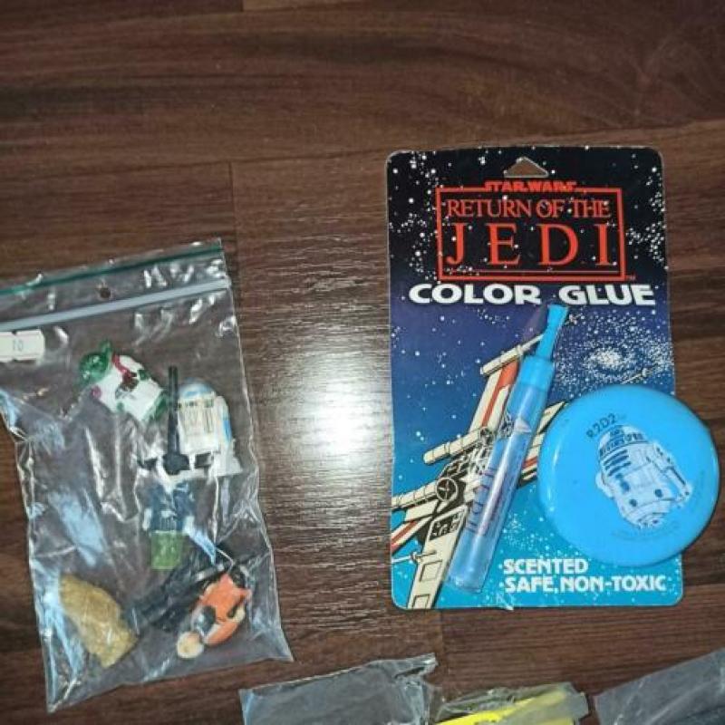 Star Wars vintage merchandise schoolspullen Jar Jar sticky
