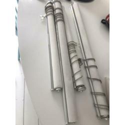 Super mooie rolgordijnen 240 cm lang.