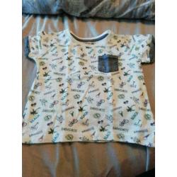 Te koop leuk pakketje baby jongens shirtjes