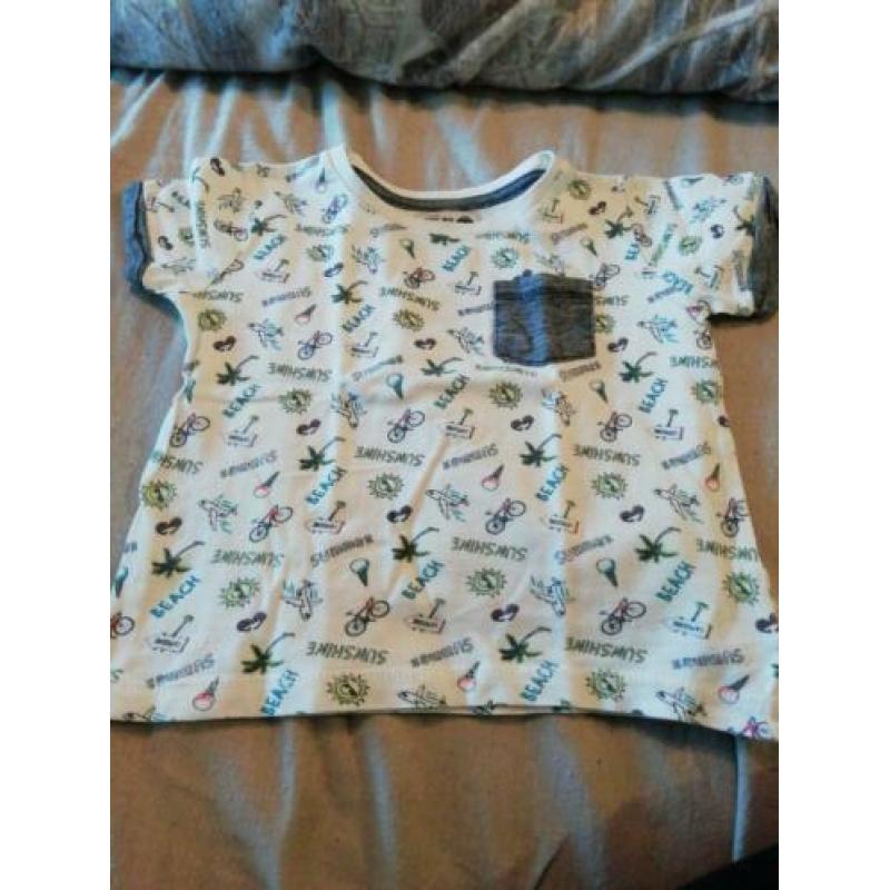 Te koop leuk pakketje baby jongens shirtjes
