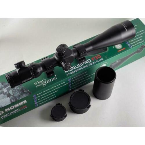 Richtkijker Konuspro F30 8-32x56 FFP, 1/2 Mil dot/verlicht