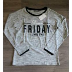 Nieuw geisha shirt met print en glitter applicatie