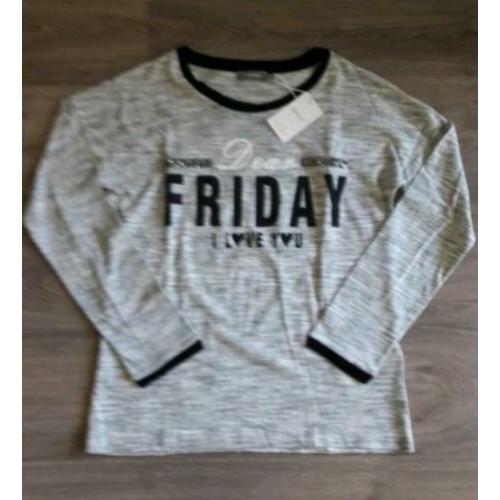 Nieuw geisha shirt met print en glitter applicatie