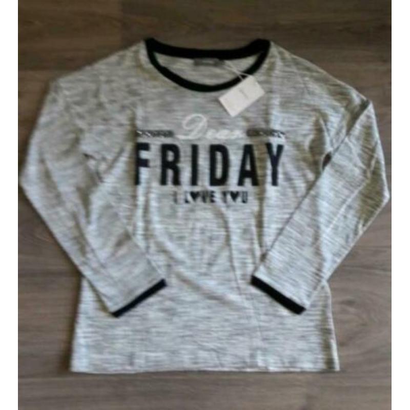 Nieuw geisha shirt met print en glitter applicatie