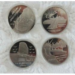 Cassette 12 penningen 125 jaar Holland Amerika Lijn HAL NASM