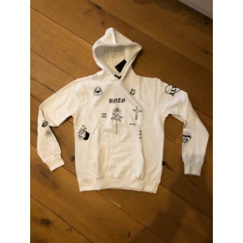 Partij Hoodies wit unisex maat S t/m XL "Nieuw"