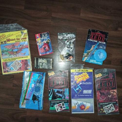 Star Wars vintage merchandise schoolspullen Jar Jar sticky