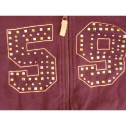 Sweat Vest met capuchon maat 140