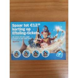 Volle spaarkaart €12,50 korting Efteling