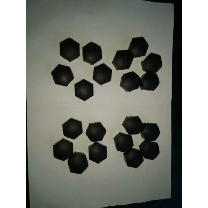 wielmoerkap 21 mm zwart wheel nut cover