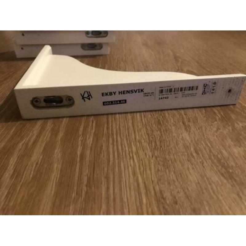 6 Ikea ekby plankdragers voor bevestigen wandplank