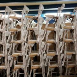 75x Cross back barkrukken, vintage kruk horeca krukken 806