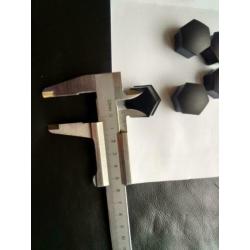wielmoerkap 21 mm zwart wheel nut cover
