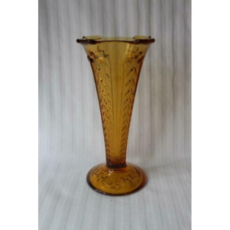 Antieke Art Deco Scailmont en Bohemen vazen c 1930
