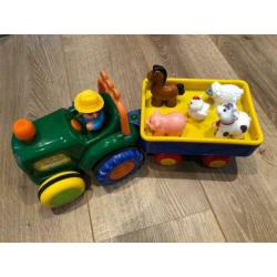 Kiddieland Traktor met Dieren en Geluid