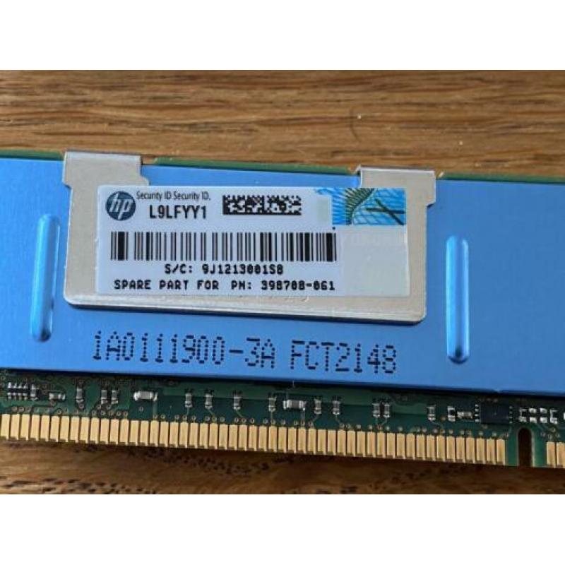 8GB, 2x 4GB 240p PC2-5300 CL5 DDR2-667 2Rx4 1.8V ECC