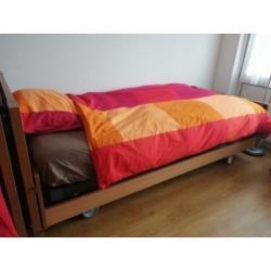 ledikant Luzon / nachtkastjes/lattenbodem bossflex 600/