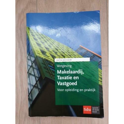 Wetgeving Makelaardij, Taxatie en Vastgoed, 2017-2018