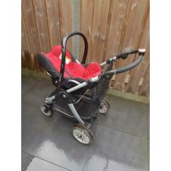 Kinderwagen compleet, maxi cosi, buggy, voetenzak, regenhoes