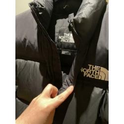 The North Face Nuptse Crop zwarte jas Jack black ski jas L