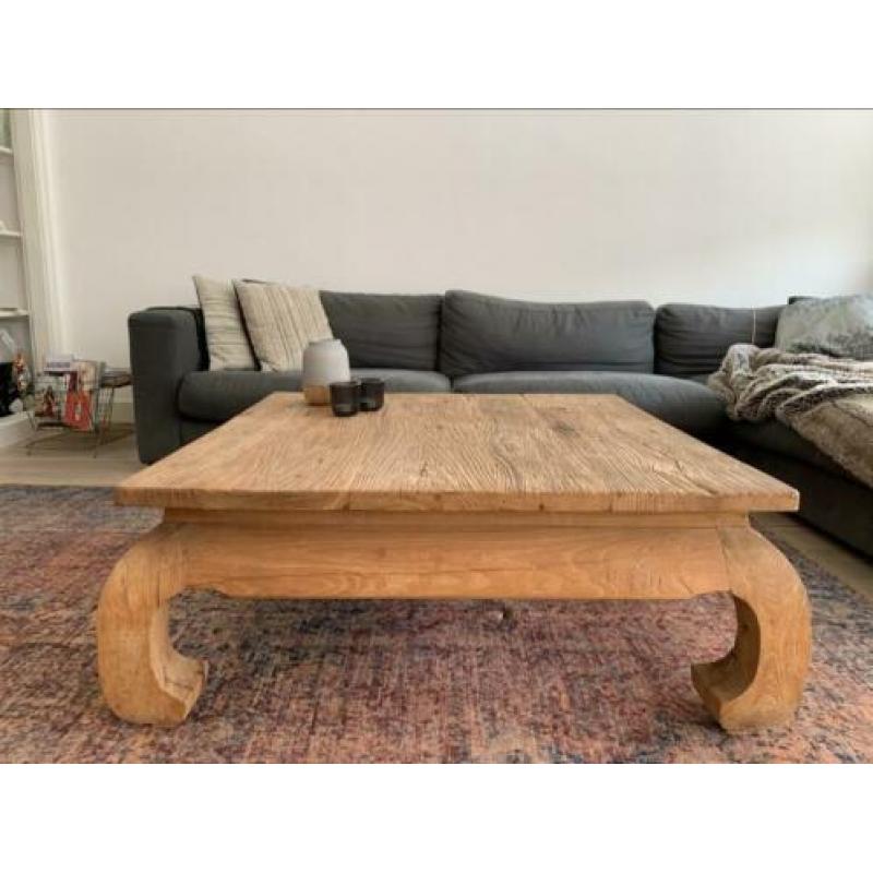 Salon tafel teak houten opium tafel