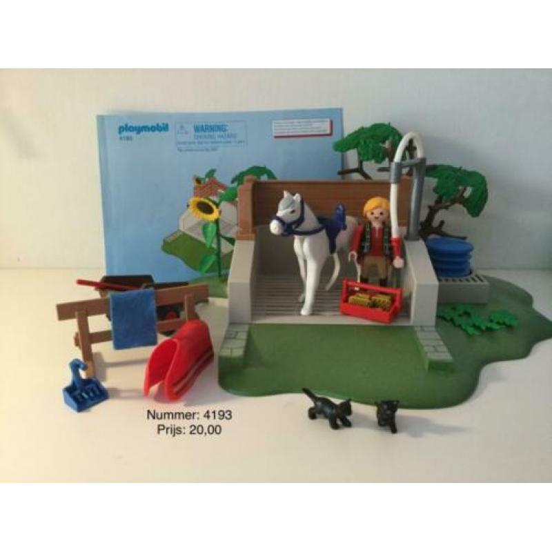 Divers playmobil te koop met het thema dieren o.a paarden!