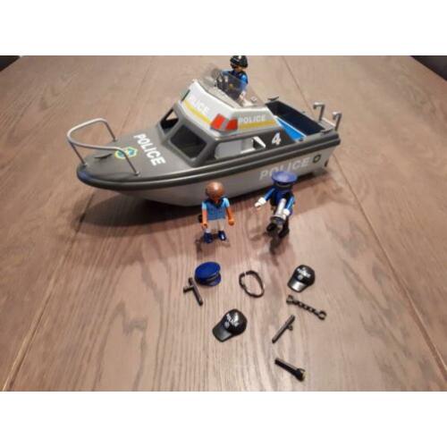 Te koop Playmobil politie boot set