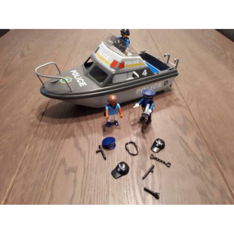 Te koop Playmobil politie boot set