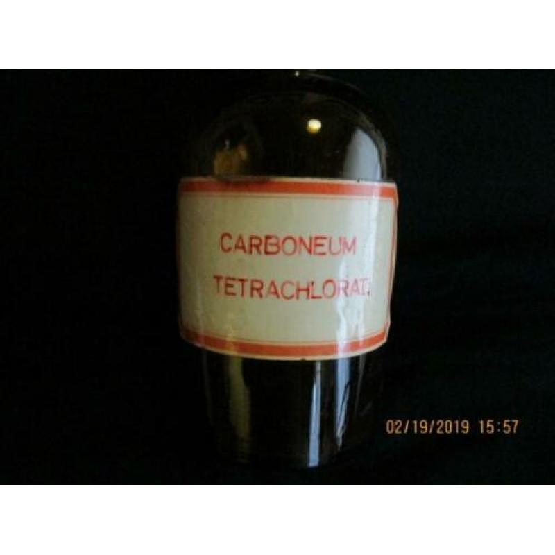 B-292, Oude apothekersfles carboneum tetrachlorat
