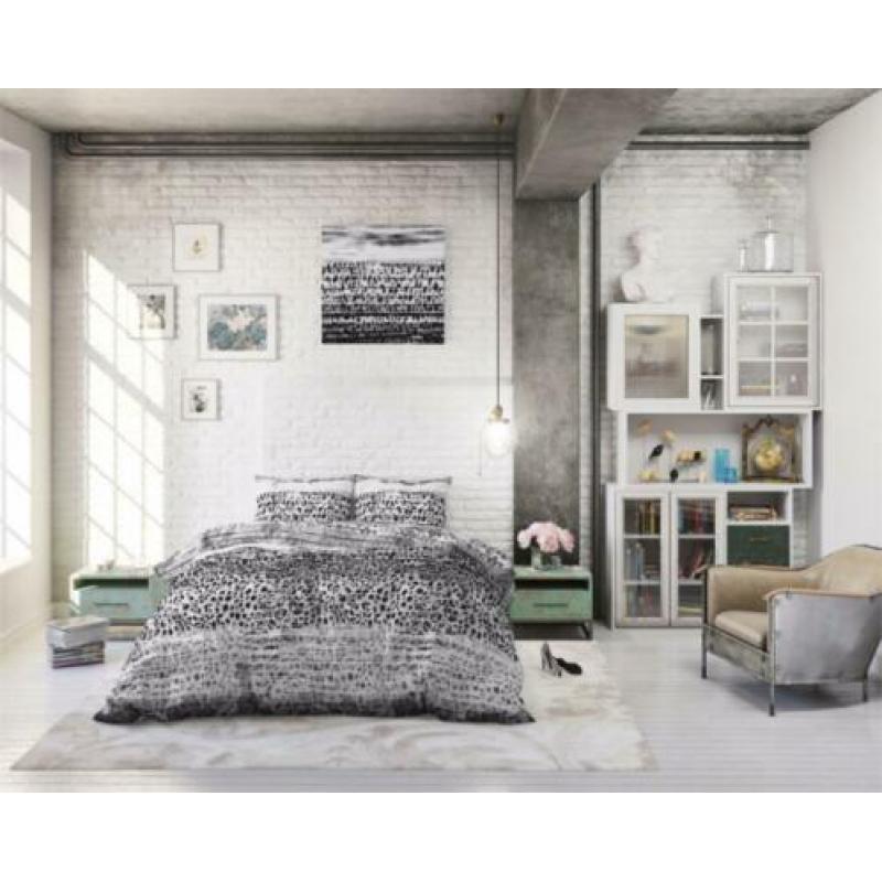 Dekbedovertrek Panter style Grey 140 x 220