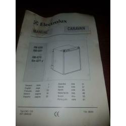 Electrolux koelkast op gas