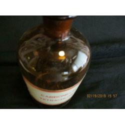 B-292, Oude apothekersfles carboneum tetrachlorat