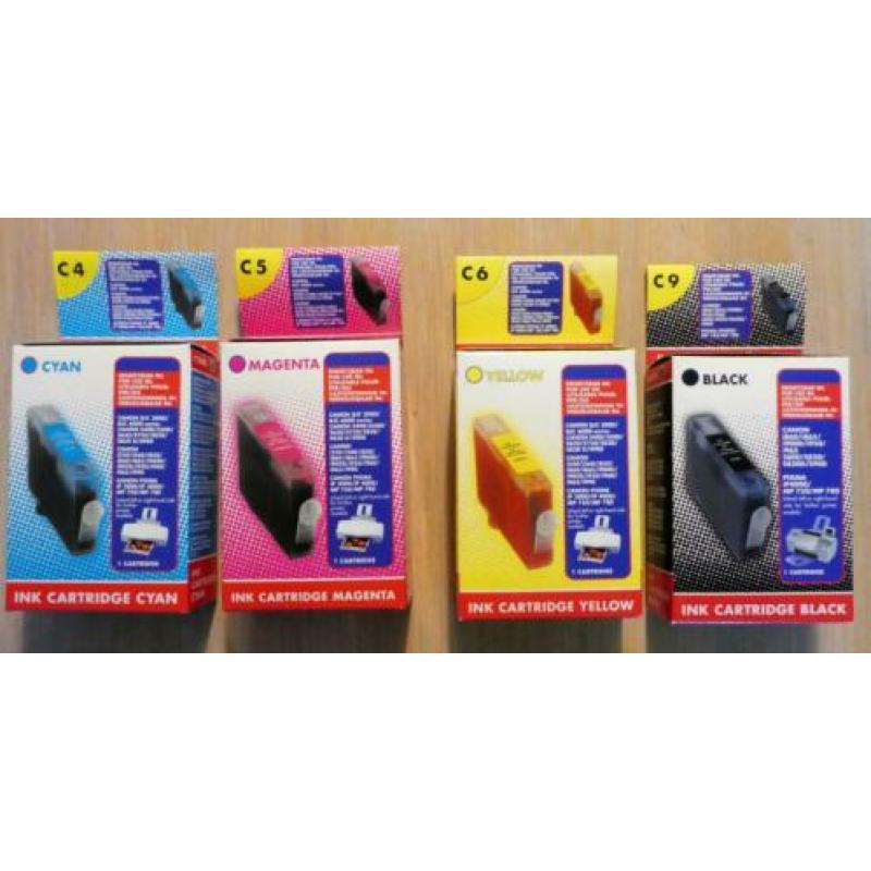 Inkjet cartridges (voor Canon) en navulsets