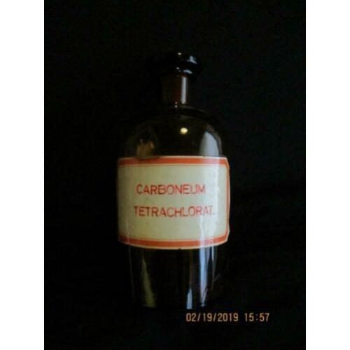 B-292, Oude apothekersfles carboneum tetrachlorat