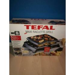 TEFAL raclette-grill/ gourmetstel, met diverse pannetjes