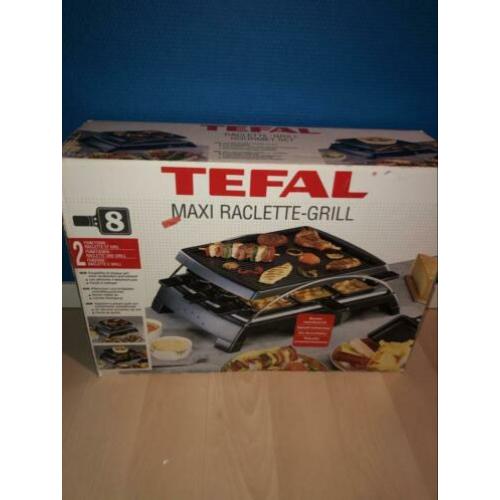 TEFAL raclette-grill/ gourmetstel, met diverse pannetjes