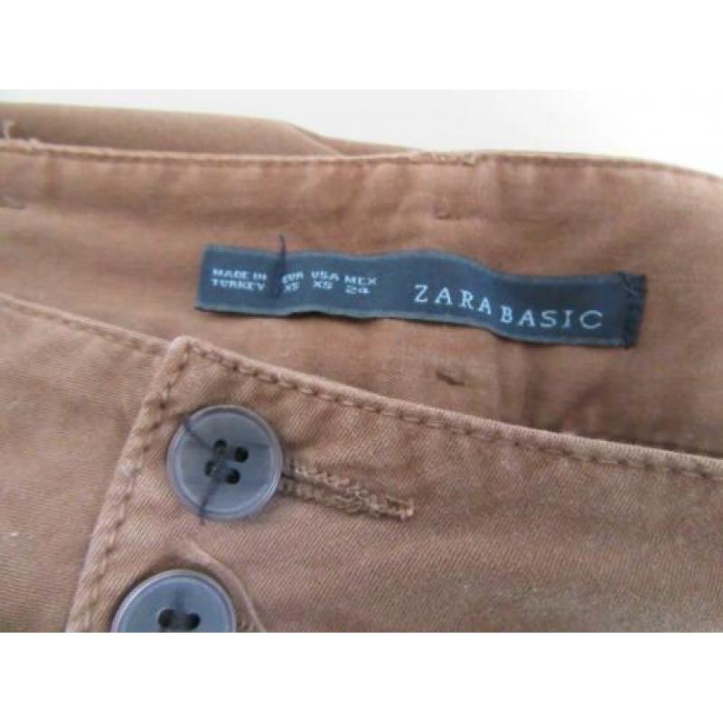 G14 NIEUW!! broek Zara tabak bruin maat XS 34