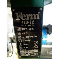 Kolomboormachine ferm ftb 16