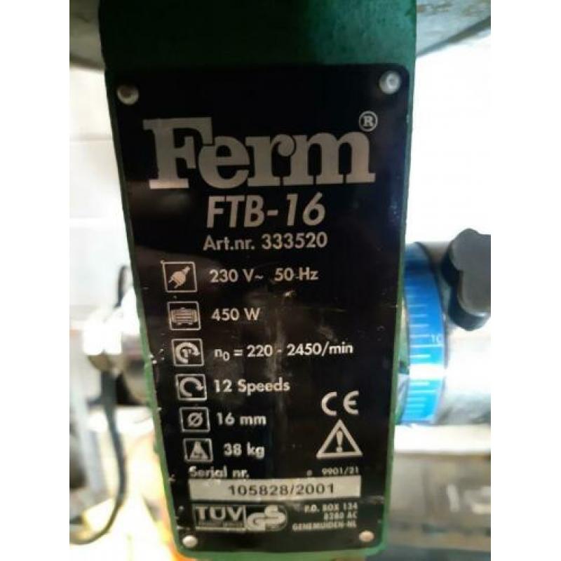 Kolomboormachine ferm ftb 16