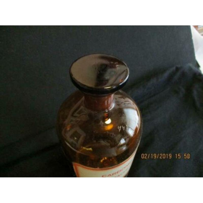 B-292, Oude apothekersfles carboneum tetrachlorat