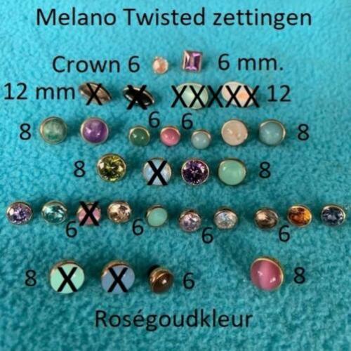 Melano Twisted Ringen+ Armband+Zettingen in Zilver- Rosé-Gee